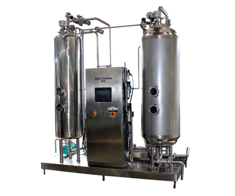 CIP nettoyant le système de traitement de boisson de PLC de mélangeur du CO2 4.5t/H